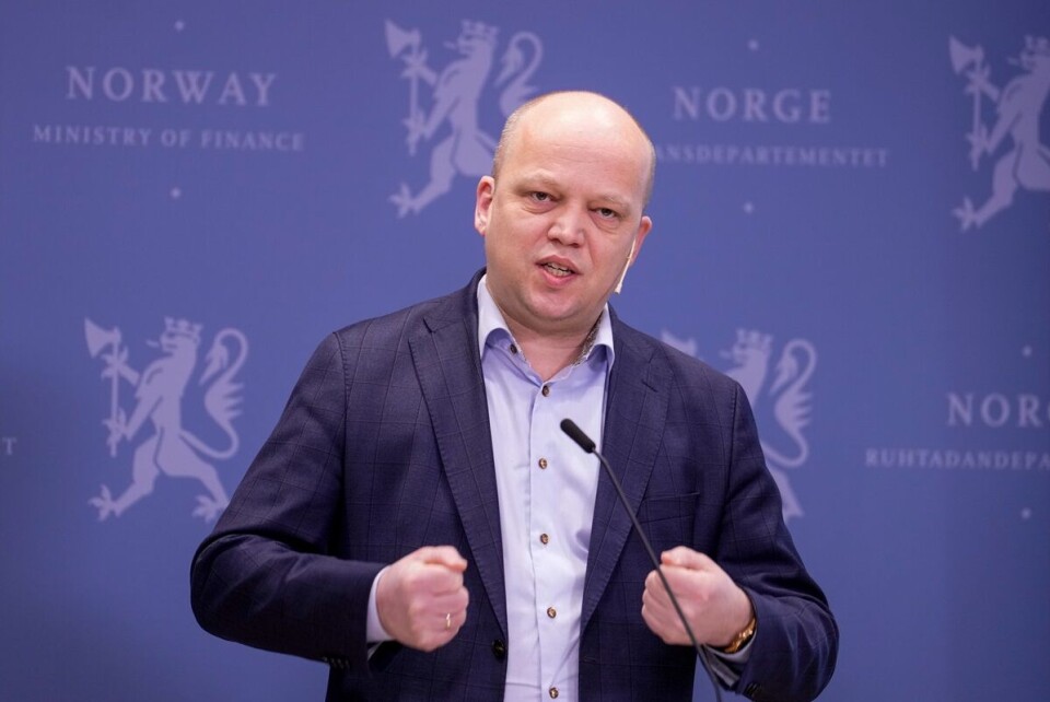Finansminister Trygve Slagsvold Vedum (Sp) tar grep for å sikre seg mer skatt fra dem som flytter til Sveits. Foto: Javad Parsa | NTB