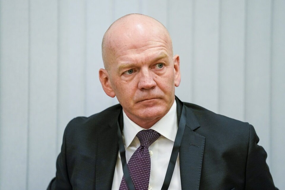 Christian Lundin under straffesaken mot Zaniar Matapour som er tiltalt for grov terror etter at han åpnet ild utenfor Per på hjørnet og London pub i Oslo natt til 25. juni 2022. Foto: Lise Åserud | NTB
