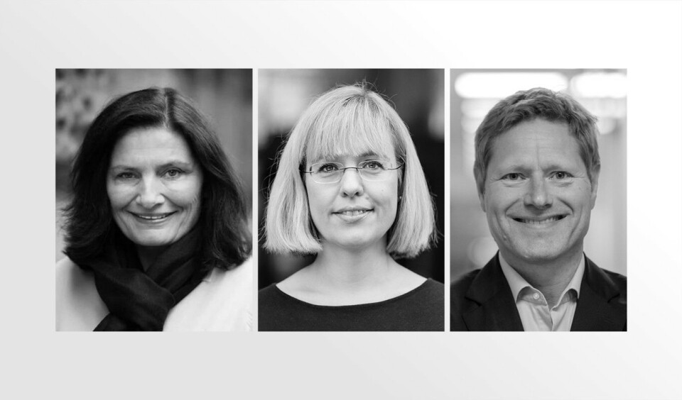 Libe Rieber-Mohn, Åse Wetås og Sveinung Skule (fra venstre). Foto: IMDi | Språkrådet | Direktoratet for høyere utdanning og kompetanse