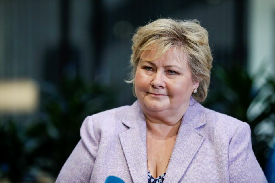 ÅPNING: Statsminister Erna Solberg (H) åpnet tirsdag Eldreombudet og Senteret for et aldersvennlig Norge.