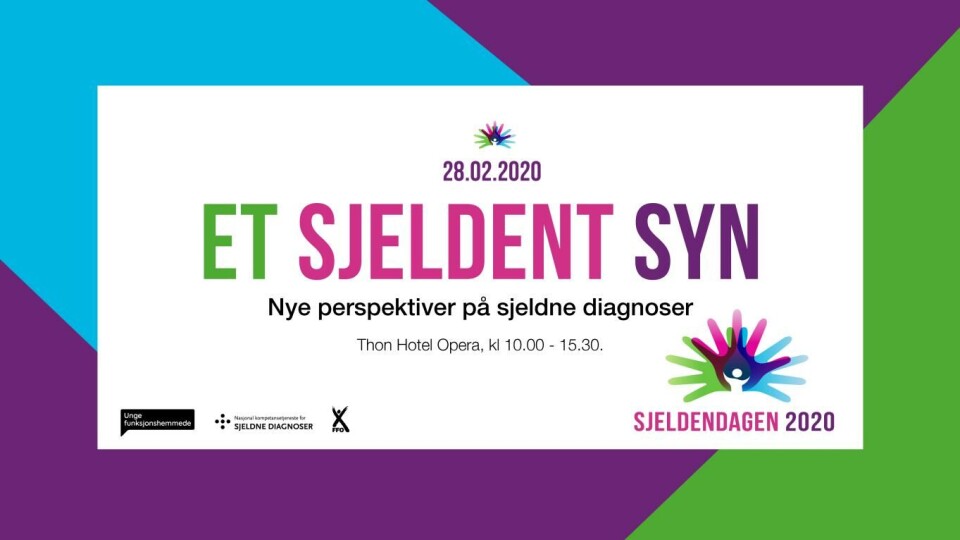 MARKERING: Sjeldendagen 2020 markeres med konferansen «Et sjeldent syn» i Oslo