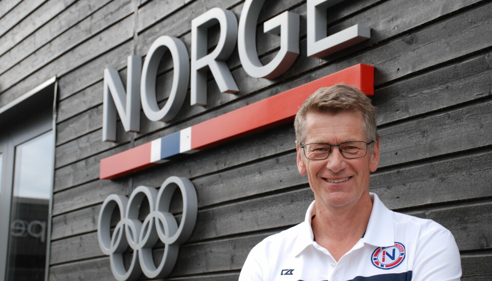Toppidrettssjef Tore Øvrebø utenfor kontorene til Olympiatoppen.