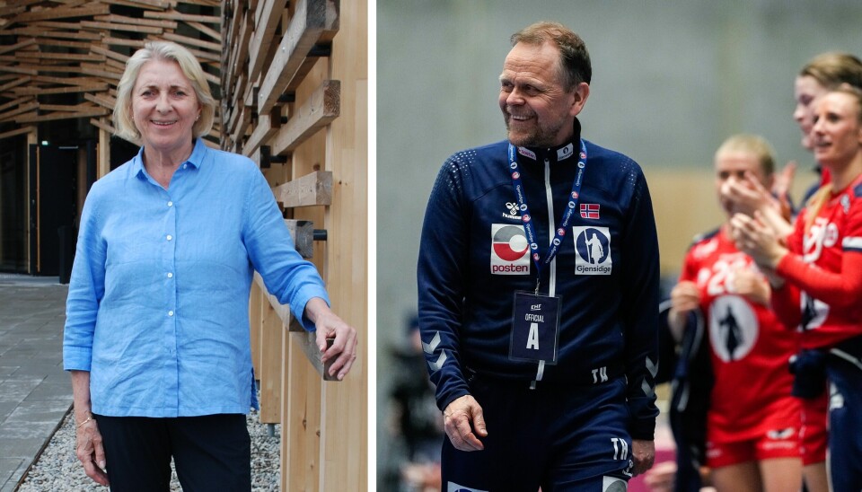 To portretter. Til venstre. Marit Breivik, tidligere landslagssjef for håndball for kvinner fotografert utendørs. Til høyre: nåværende landslagssjef Thorir Hergeirsson på sidelinja under kamp.