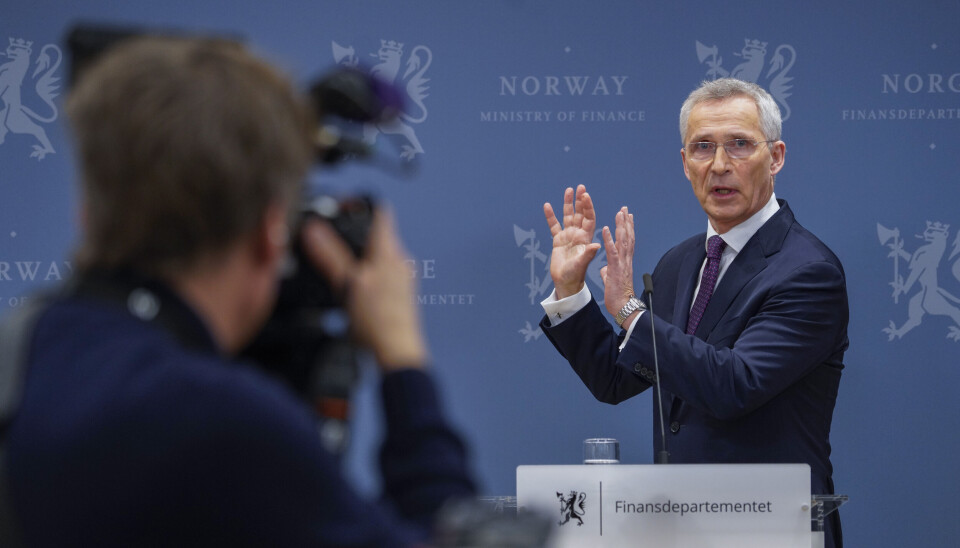 Finansminister Jens Stoltenberg innkalte til pressekonferanse for å fortelle om sitt forslag om opprettelsen av en skattekommisjon. Et forslag opposisjonen sa tvert nei til.