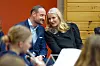 Kronprins Haakon og kronprinsesse Mette-Marit besøker Asker skolekorps i mars.