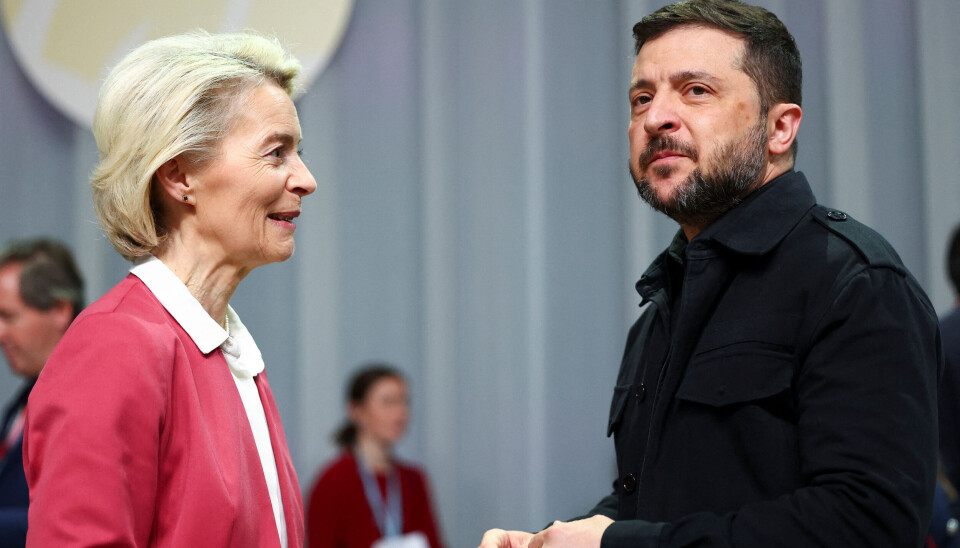 President Ursula von der Leyen jobber hardt for at Volodymyr Zelenskiy skal få de midlene han trenger for å føre krigen videre