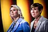 Sylvi Listhaug og Ine Marie Eriksen Søreide under en partilederdebatt i Arendal.