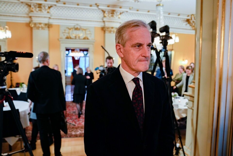Statsminister Jonas Gahr Støre (Ap) holdt oppsummerende pressekonferanse i regjeringens representasjonsanlegg i Oslo tirsdag. Foto: Fredrik Varfjell / NTB