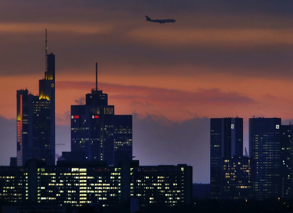 SLIK VIL FRANKFURT FRAMSTÅ: Finansmetropolen ved Main-bredden. Dette er bildet mange ønsker å selge av Frankfurt.