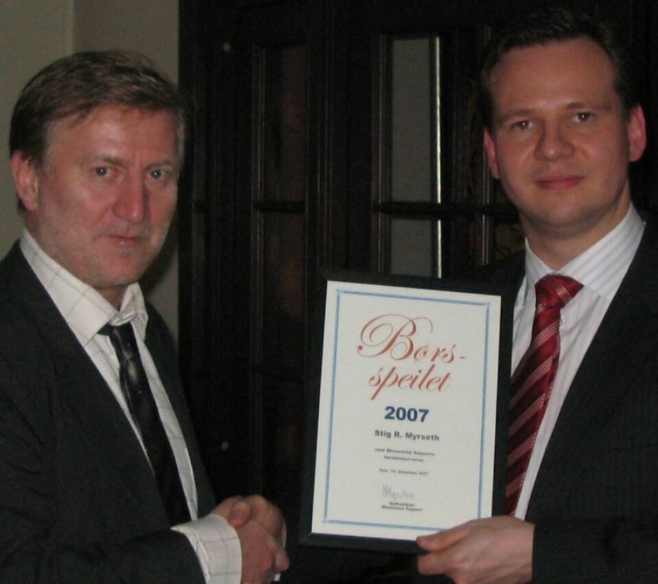 Premien overrekkes