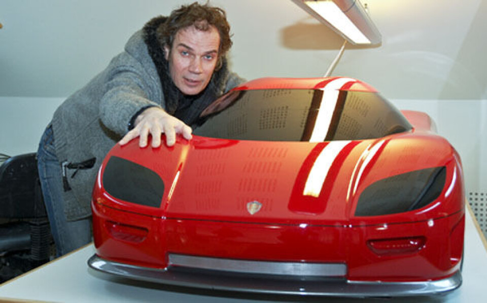 Bård Eker og den nye modellen av Koengsegg.
