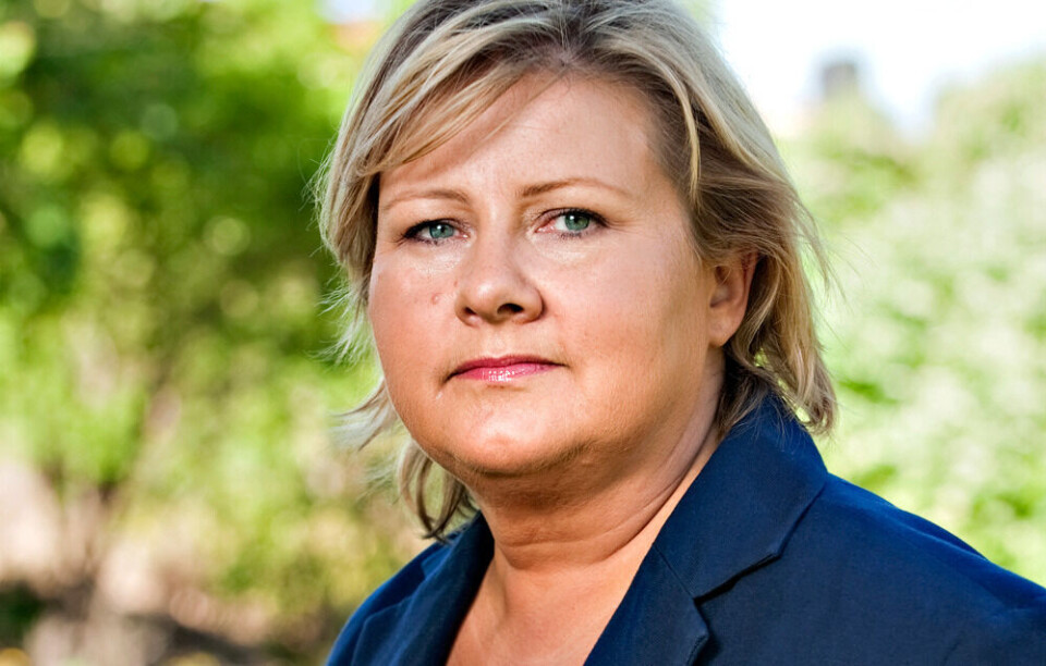 PROTESTERER: Erna Solberg ønsker en annen sammensetning av kommisjonen som skal undersøke terrorangrepet mot regjeringskvartalet og Utøya.
