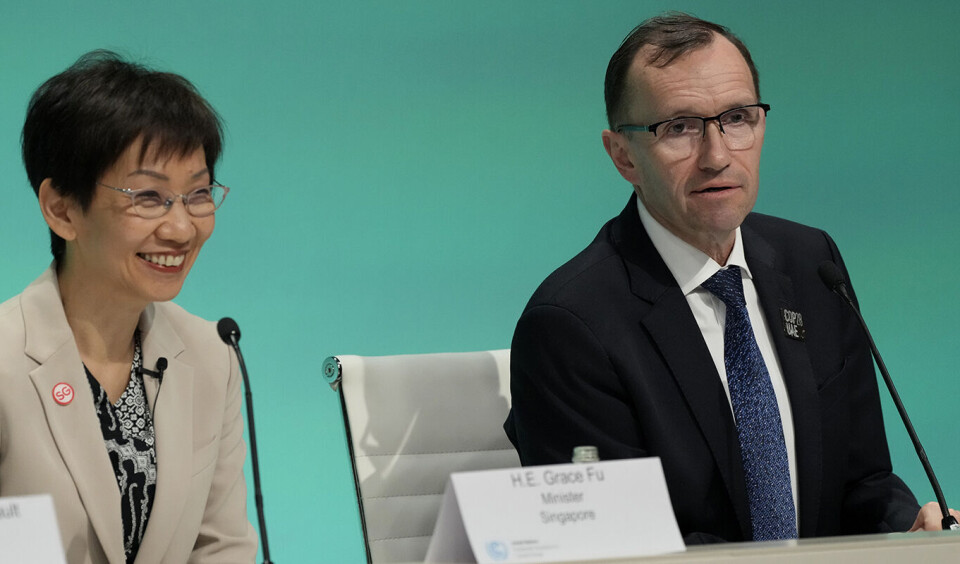 Utenriksminister Espen Barth Eide og Singapores miljøminister Grace Fu har ledet viktige samtaler om utslippsreduksjoner på klimakonferansen i Dubai.