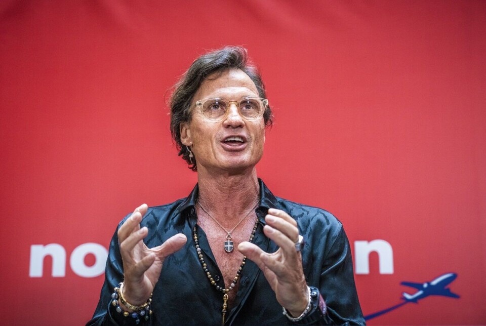 Eier og grunnlegger av Strawberry, Petter A. Stordalen, presenterer nytt bonusselskap. Foto: Ole Berg-Rusten / NTB