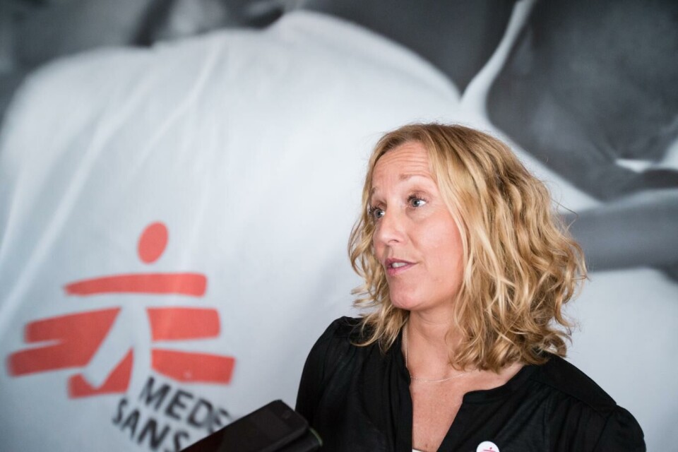 Nødhjelpskoordinator Lindis Hurum i Leger Uten Grenser presenterer en liste over det de mener er ti humanitære kriser som er glemt av norsk media i Oslo mandag.