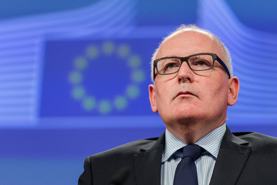 Visepresident Frans Timmermans og resten av Europakommisjonen ønsker fundamentale endringer i Dublin-avtalen.