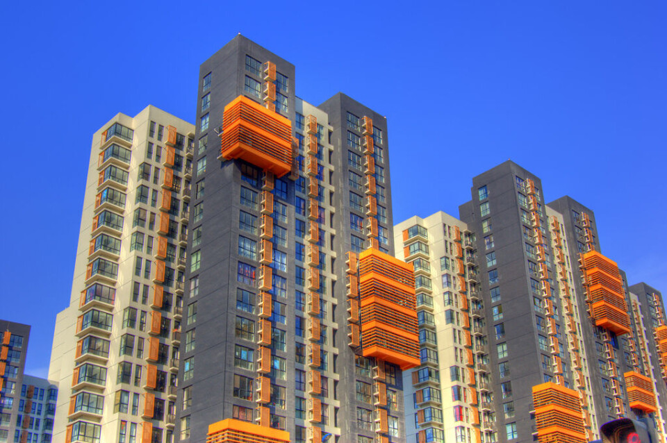 Bygg i Tianjin, Kina.