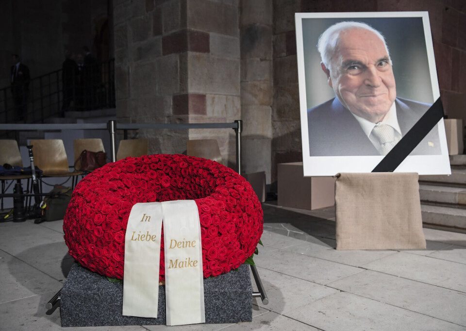 Tidligere kansler Helmut Kohl døde i fjor.