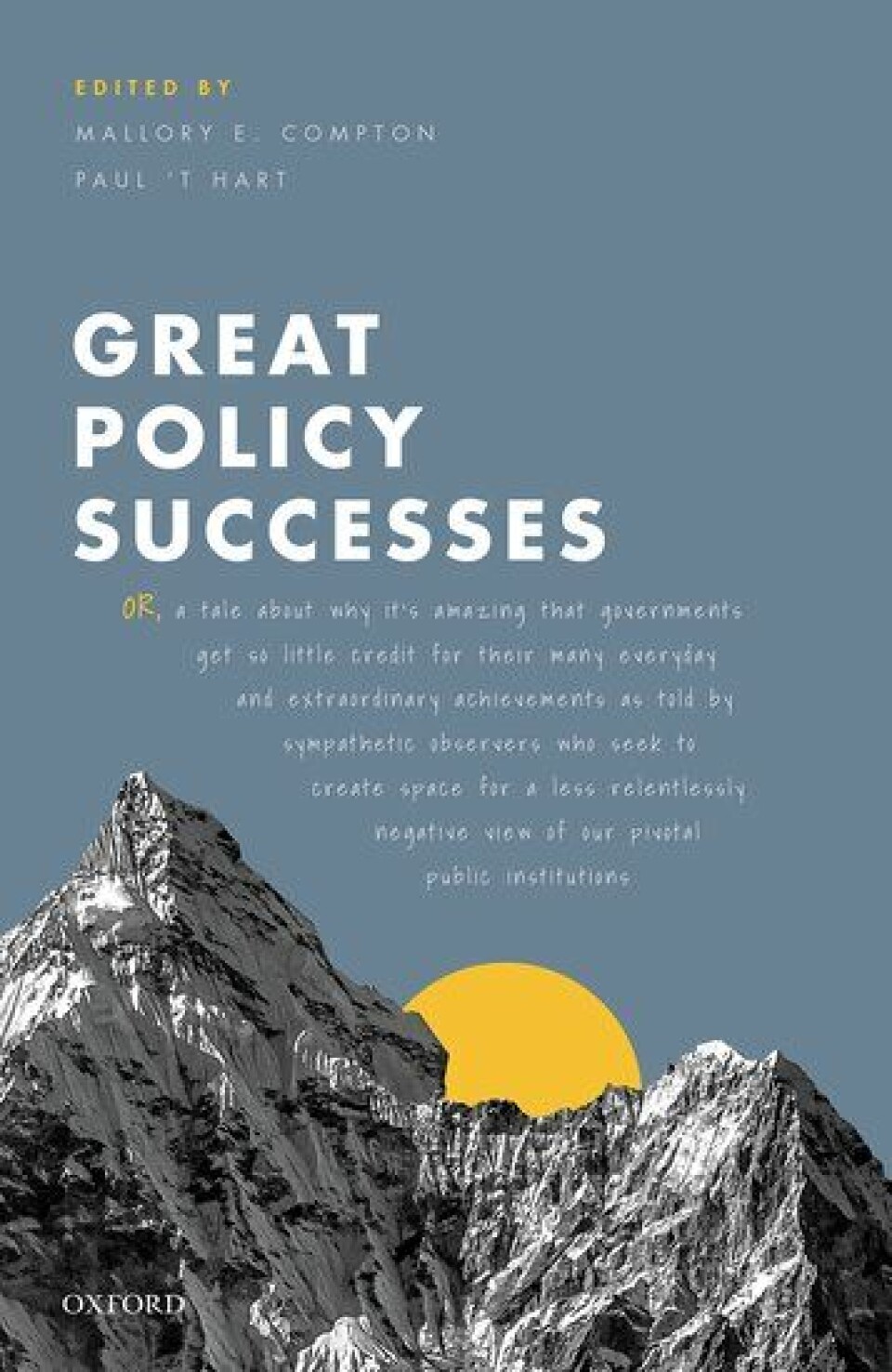 Foto Boken Great Policy Successes utgis på forlaget Oxford University Press.