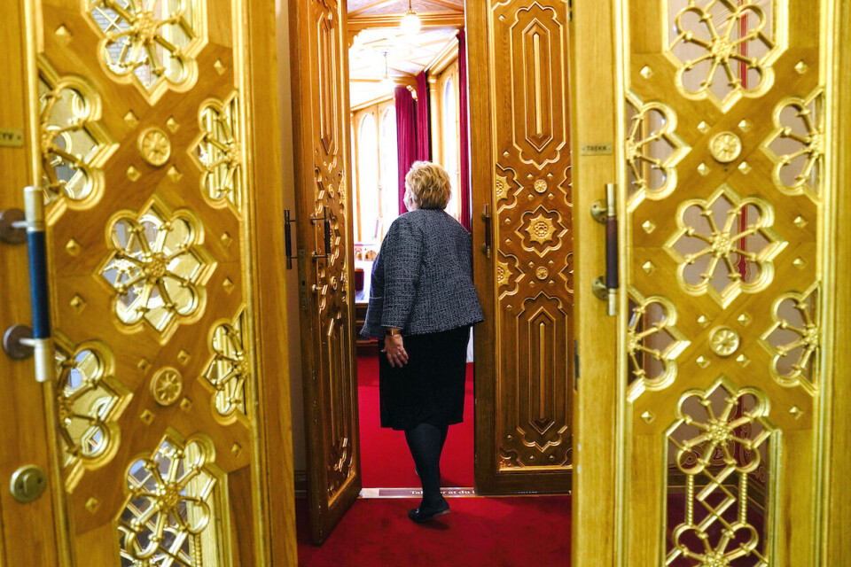 Statsminister Erna Solberg (H) var onsdag i Stortinget for å presentere regjeringens plan for gjenåpning av Norge.