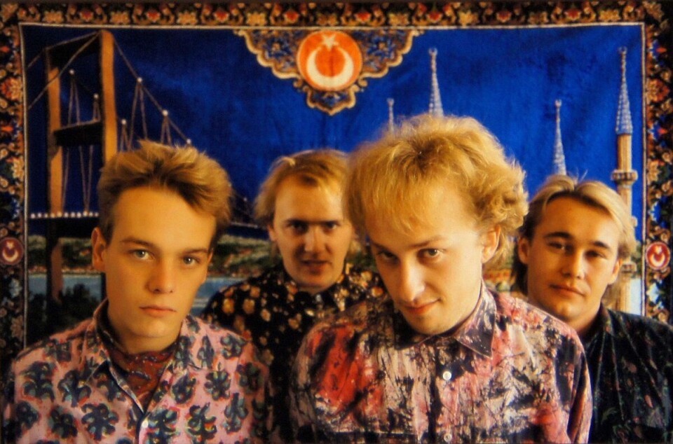 Heart of Mary anno slutten av 1980-tallet: F.v. Anders Bøhnsdalen, Denis Decay, Levi Henriksen og Kai Tønnessen.