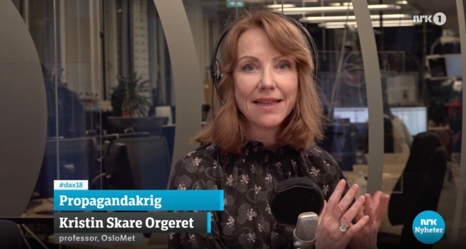 Ekspert. Professor i journalistikk ved OsloMet, Kristin Skare Orgeret forklarer hvordan det parallelt med krigen på bakken foregår en reell informasjonskrig i Ukraina.