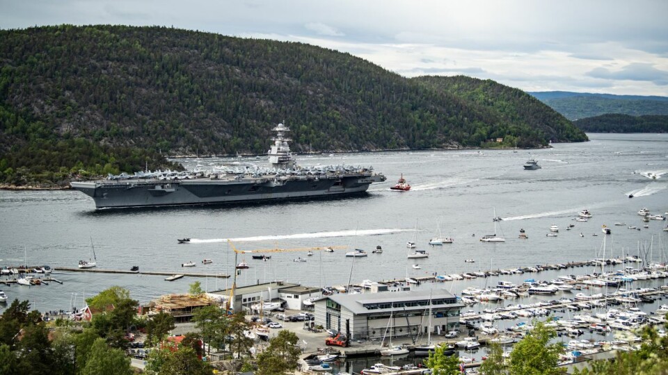 Mange ‘ja’-folk mener sikkerhet er et viktig argument for norsk EU-medlemskap. Men besøket av verdens største krigsskip ‘USS Gerald Ford’ i mai, viste at amerikanerne fortsatt mener Norge er verdt å beskytte militært.