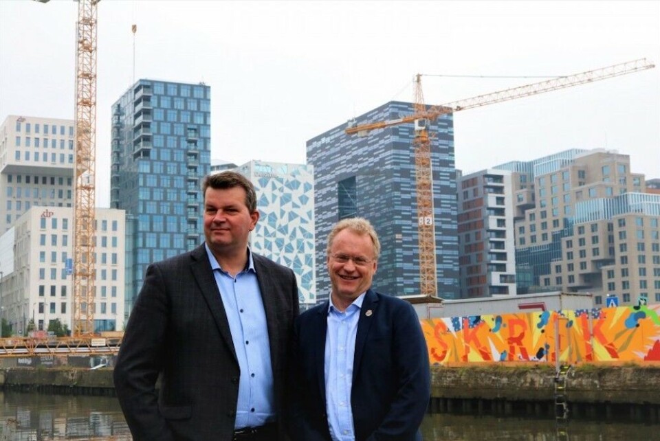 LO-leder Hans Christian Gabrielsen og byrådsleder Raymond Johansen er enige om at Oslomodellen er en suksess.